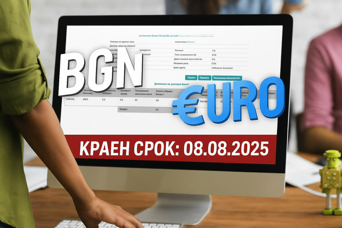 Корекции на софтуер за заложна дейност за работа с евро