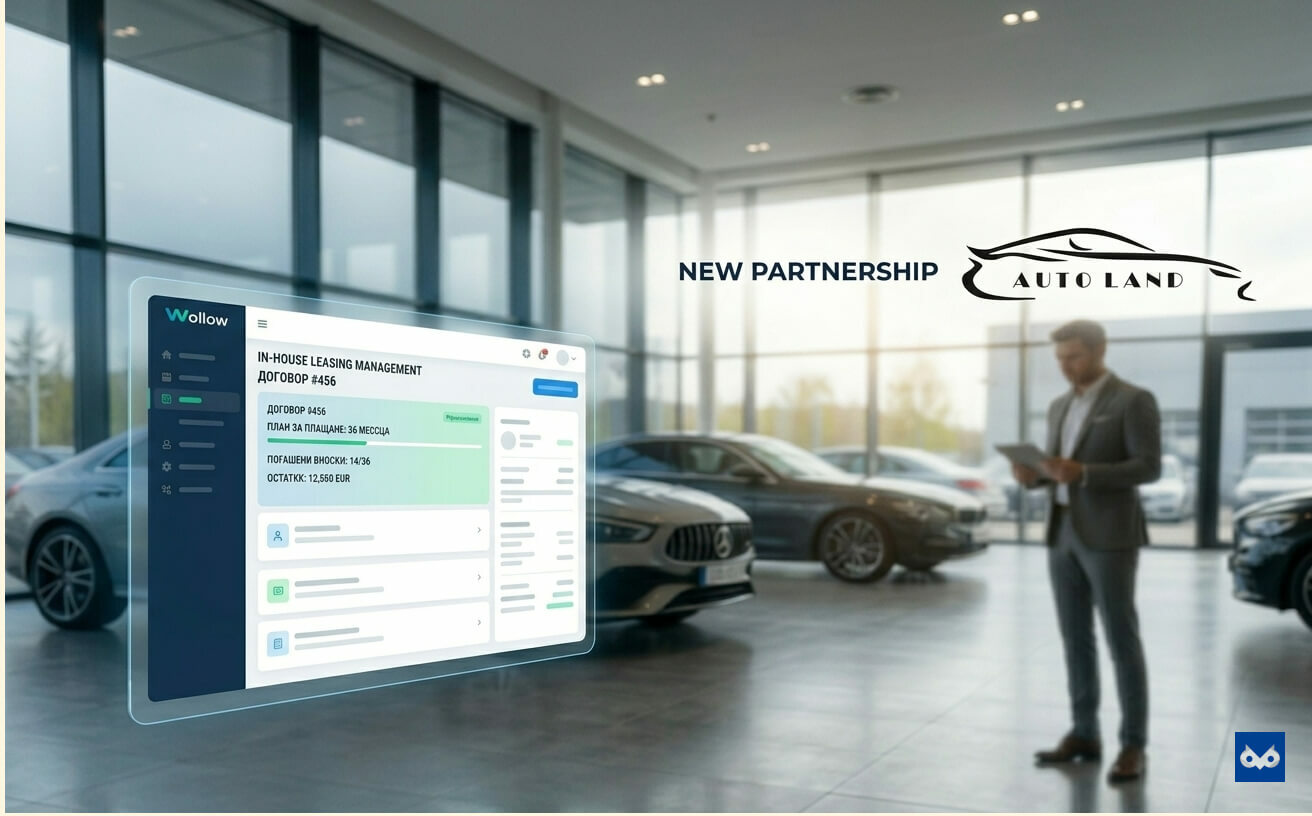 AUTO LAND се довери на софтуерното решение за собствен лизинг от Wollow