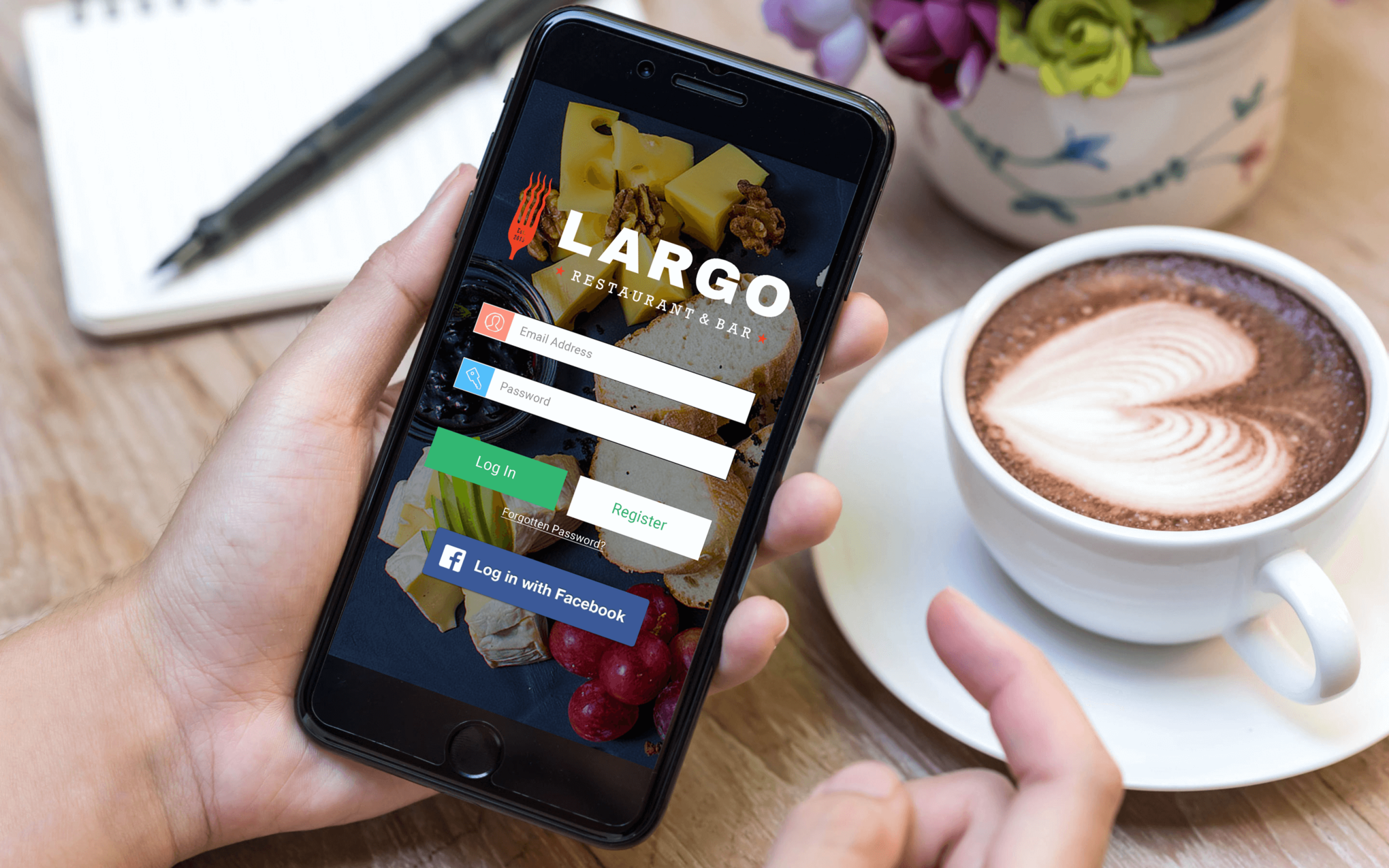 wollow project Food delivery website development
