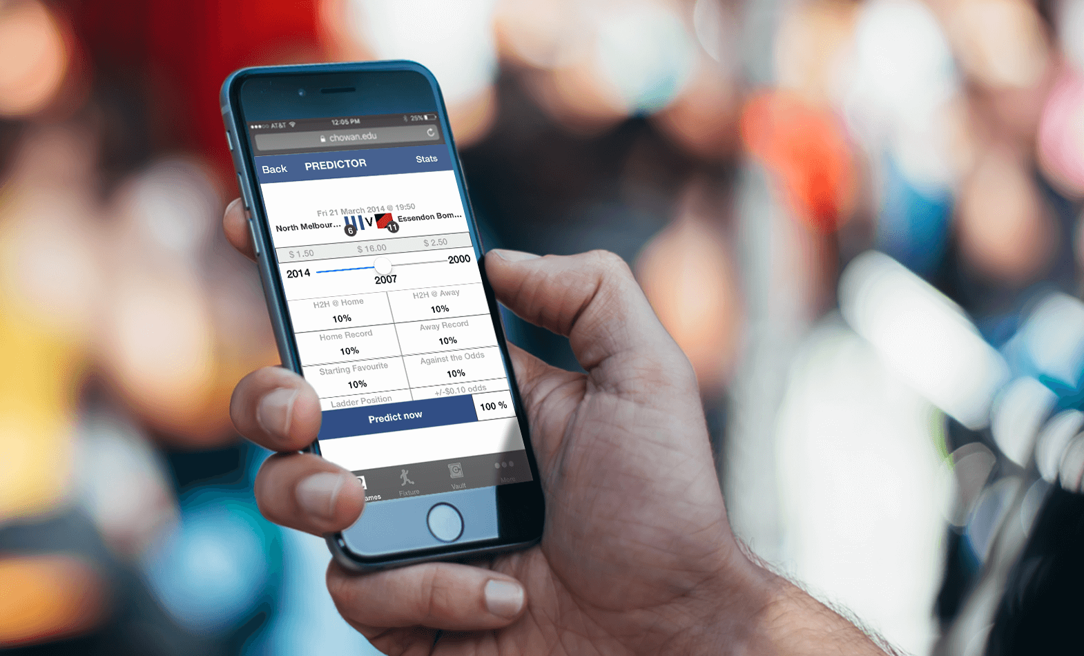 wollow project First Match Predictor mobile application